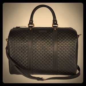 Gucci Boston Microguccisima Satchel Large
